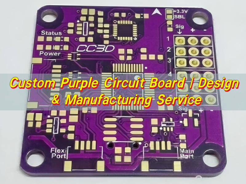 Custom Purple Circuit Board | Design & Manufacturing Service
