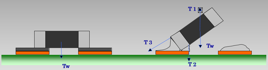 Tombstoning PCB