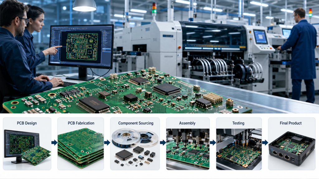 What is electronic contract manufacturing?