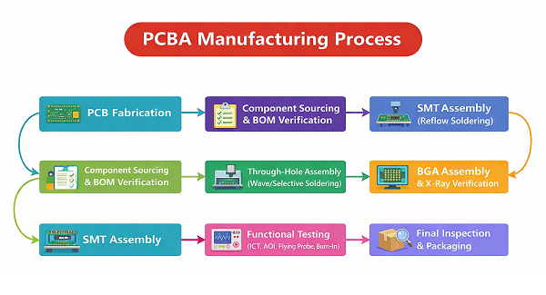 How the PCBA Manufacturing Process Works?